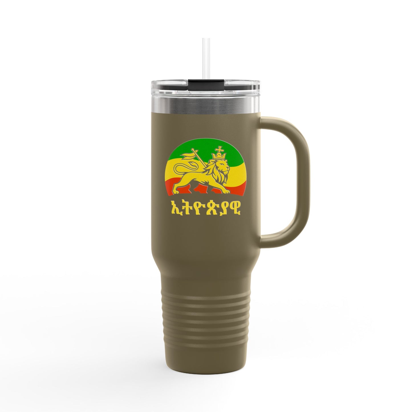 Ethiopic Legacy Insulated Travel Mug | 40oz Mug for On-The-Go