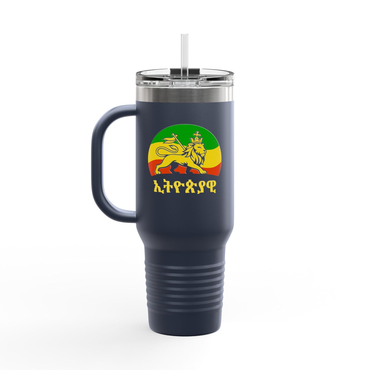 Ethiopic Legacy Insulated Travel Mug | 40oz Mug for On-The-Go