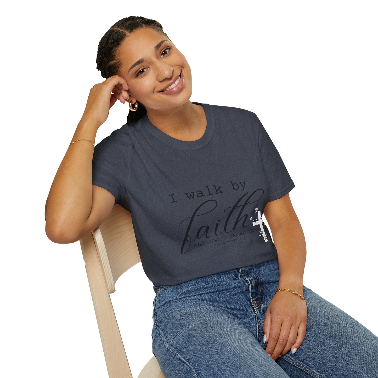 "I walk by Faith" Stylish Graphic Tee