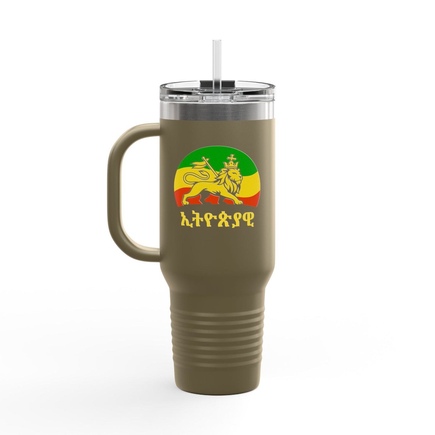 Ethiopic Legacy Insulated Travel Mug | 40oz Mug for On-The-Go