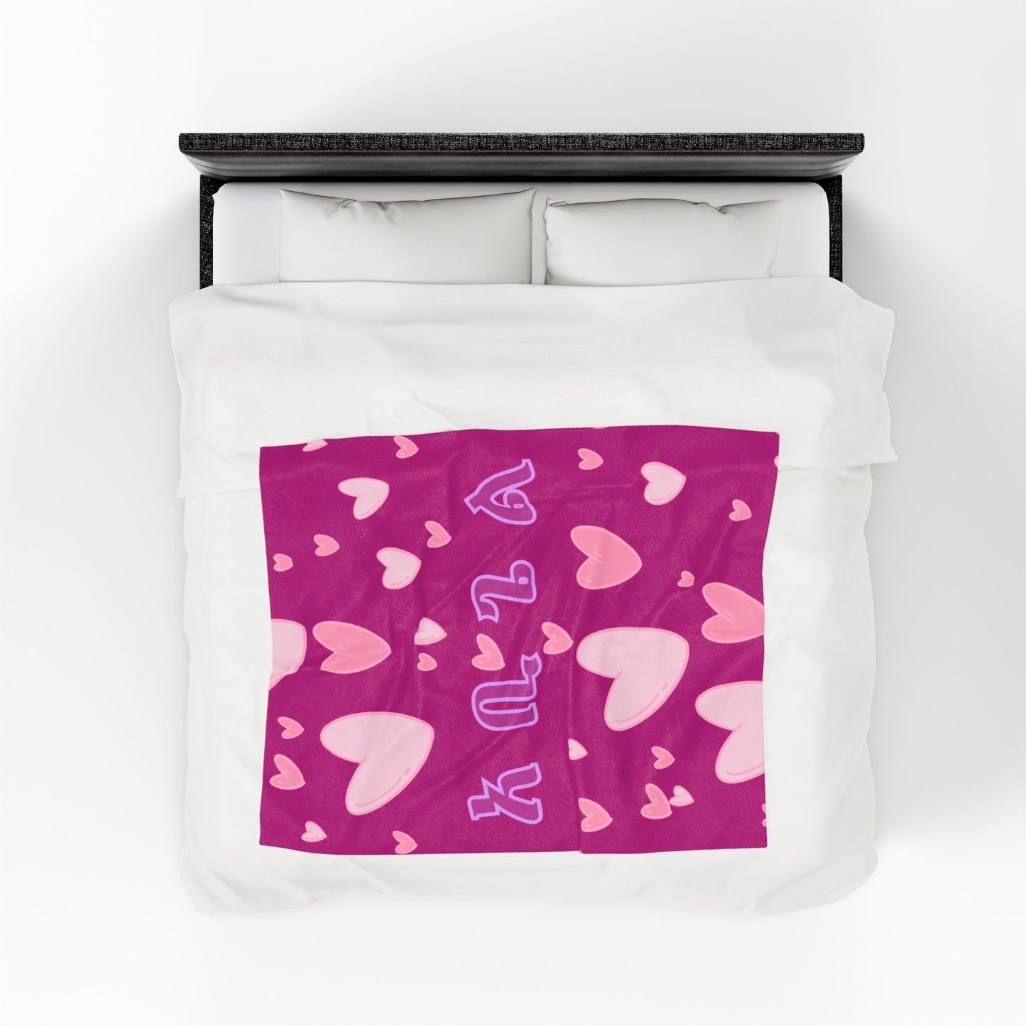 Personalized Amharic Script - Pink & Black
