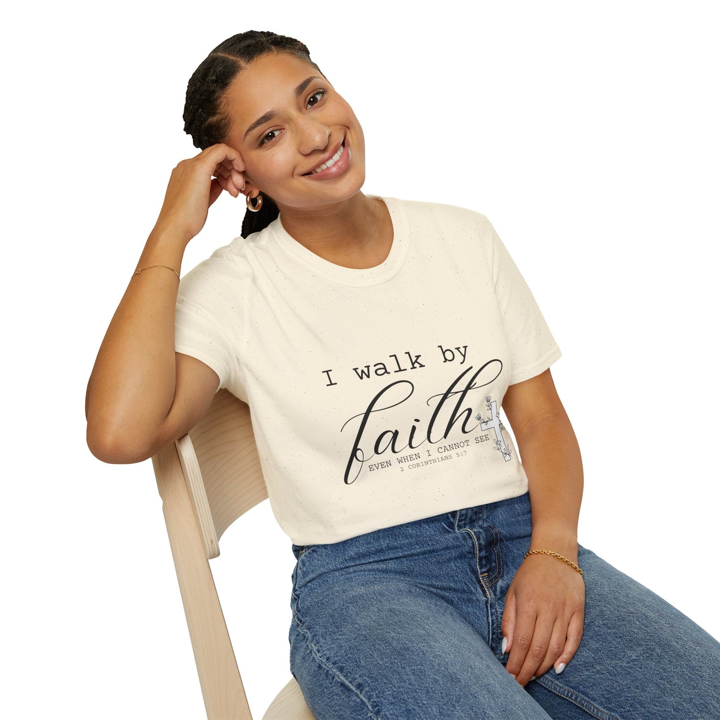 "I walk by Faith" Stylish Graphic Tee
