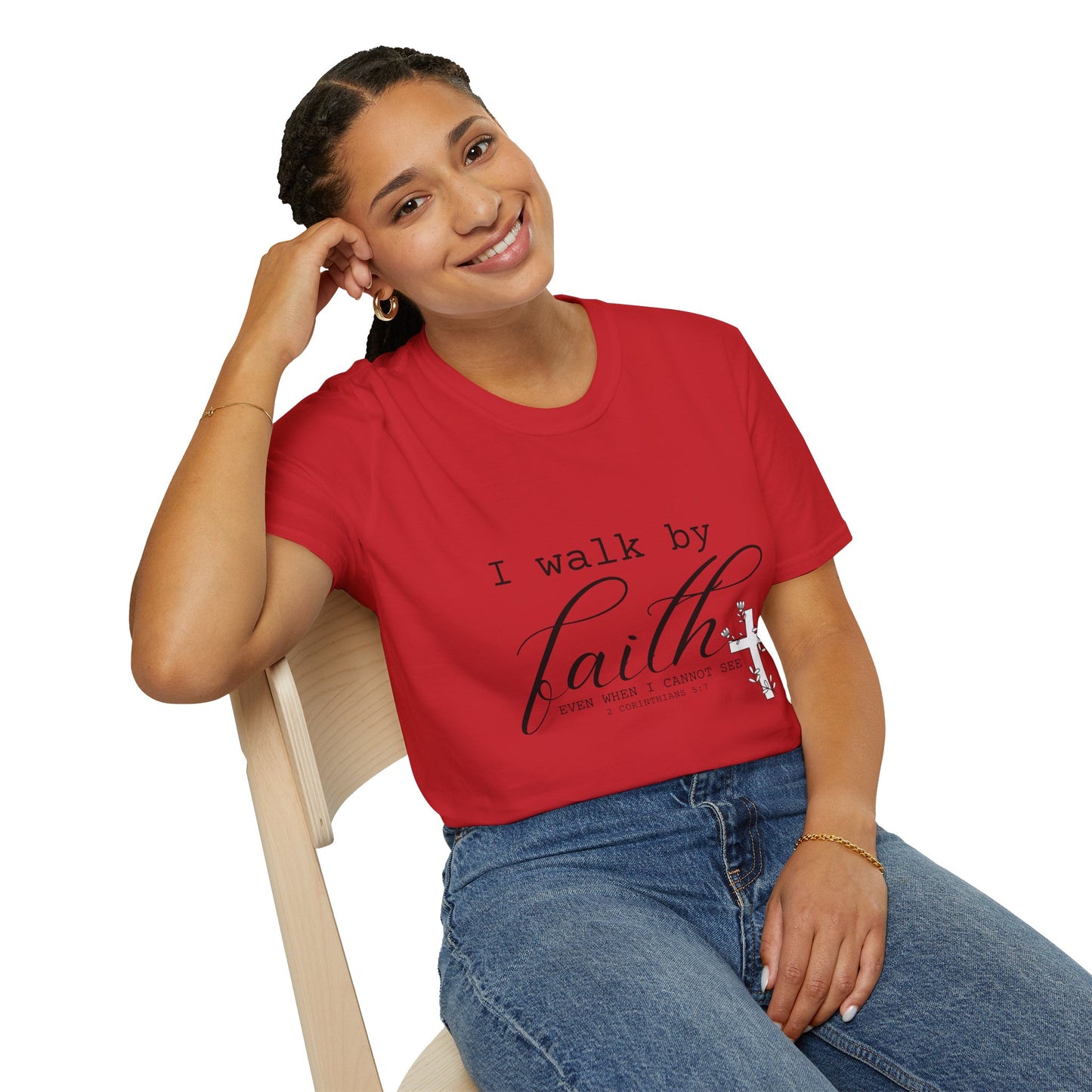 "I walk by Faith" Stylish Graphic Tee